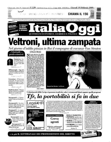 Italia oggi : quotidiano di economia finanza e politica